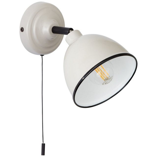 Brilliant Leuchten Wandleuchte »Telio«, Wandlampe Zugschalter grau/taupe-Lampen-Inspirationen