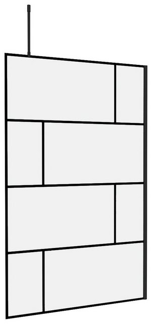 Marwell Walk-in-Dusche »Bricks«, Einscheibensicherheitsglas, (2 tlg), 120 x 195 cm, inkl. Haltestange für Deckenmontage-Duschkabinen-Inspirationen