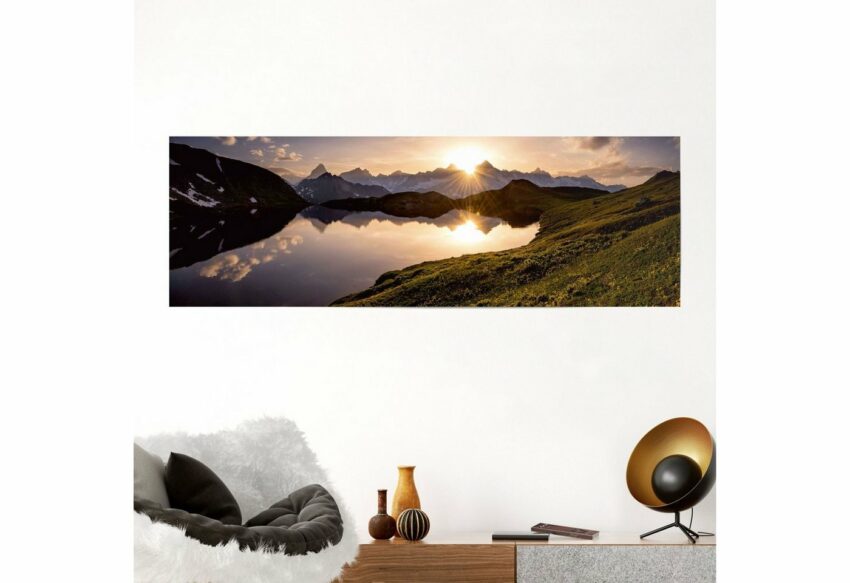 Reinders! Poster »Bergsee Sonnenuntergang«, (1 Stück)-Bilder-Ideen für dein Zuhause von Home Trends