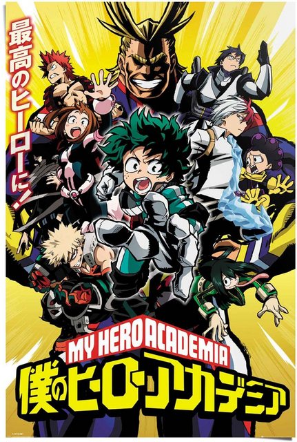 Reinders! Poster »My Hero Academia - season 1 Japan - Manga - Superheld - Anime«, (1 Stück)-Bilder-Inspirationen