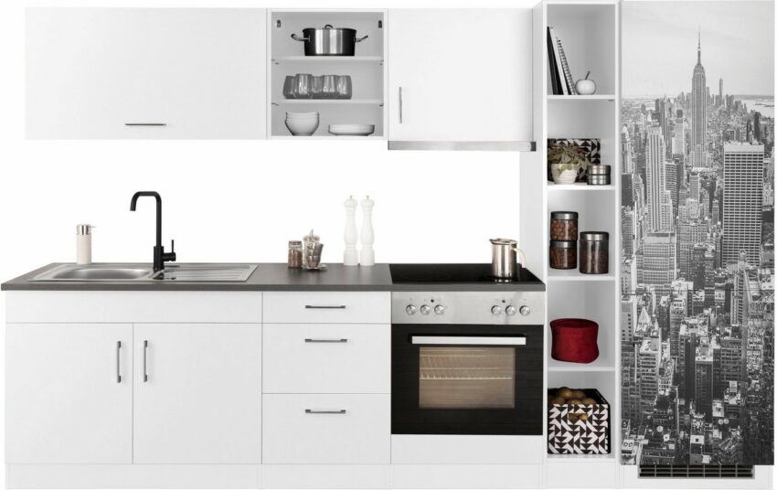 HELD MÖBEL Küchenzeile »Paris«, mit E-Geräten, Breite 300 cm, mit großer Kühl-Gefrierkombination-Küchenzeilen-Ideen für dein Zuhause von Home Trends