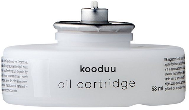 kooduu Teelicht »Öl-Kartusche / Öl-Lampe« (Set, 6-tlg), passend für kooduu Glow und kooduu Nordic Light Pro-Kerzen-Inspirationen