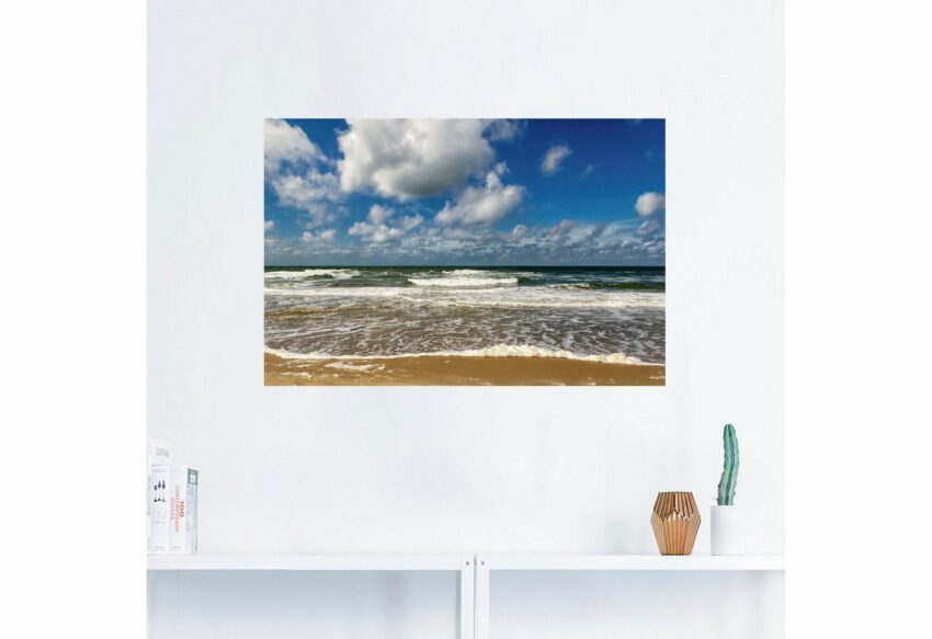 Artland Wandbild »Meeresblick Strand Paal«, Strandbilder (1 Stück), in vielen Größen & Produktarten - Alubild / Outdoorbild für den Außenbereich, Leinwandbild, Poster, Wandaufkleber / Wandtattoo auch für Badezimmer geeignet-Bilder-Ideen für dein Zuhause von Home Trends