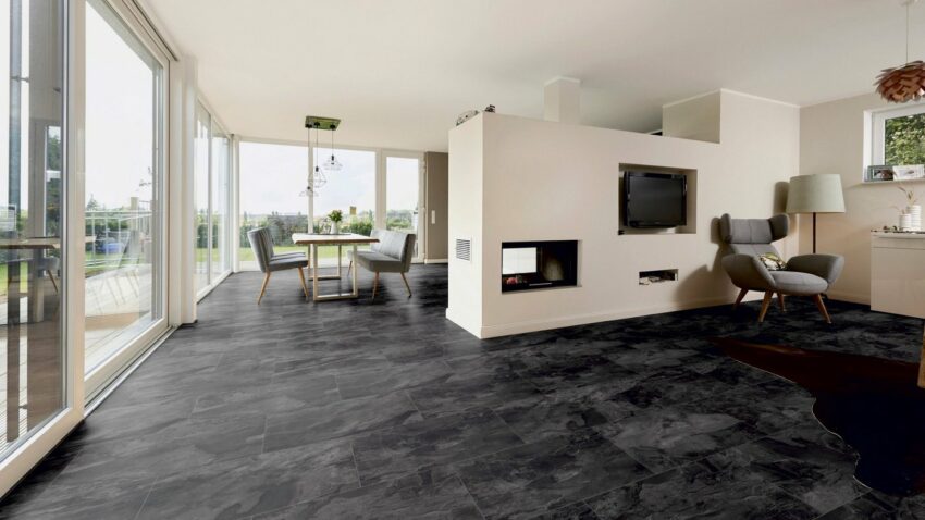 ter Hürne Designboden »Stein mangangrau«, mit fühlbarer Oberfläche und Klicksystem-Designböden-Ideen für dein Zuhause von Home Trends