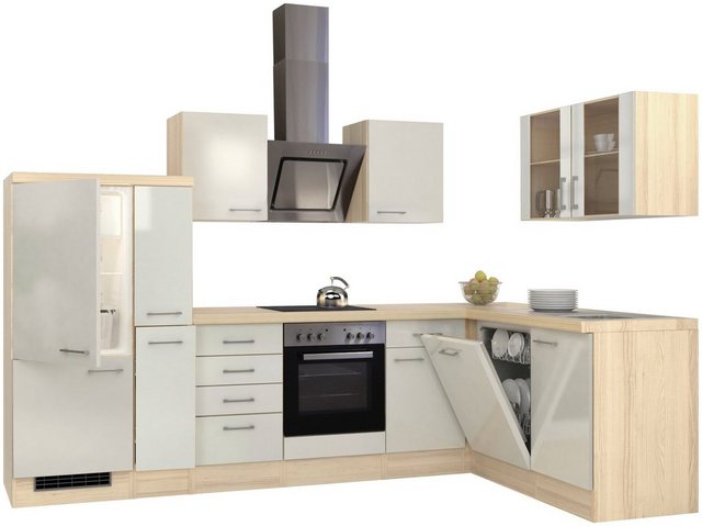 Flex-Well Winkelküche, mit E-Geräten, Stellbreite 310 x 170 cm-Küchenzeilen-Inspirationen