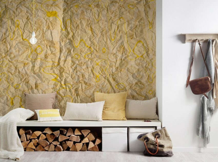 Architects Paper Fototapete »Atelier 47 Vibes on Paper 1«, glatt, einfarbig, (4 St)-Tapeten-Ideen für dein Zuhause von Home Trends