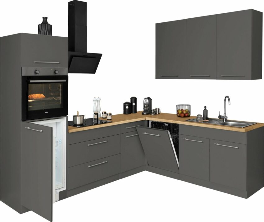 wiho Küchen Winkelküche »Unna«, mit E-Geräten, Stellbreite 260 x 220 cm-Küchenzeilen-Ideen für dein Zuhause von Home Trends