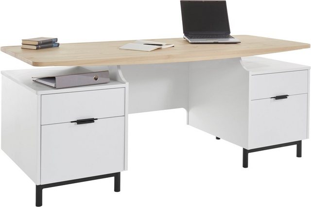 andas Schreibtisch »Ochsenzoll«, Tischplatte aus Eiche massiv, Schubladen mit Soft-Close-Funktion, Design by Leonhard Pfeifer-Tische-Inspirationen