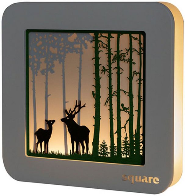Weigla LED-Bild »Square - Wandbild Wald«, (1 Stück), mit Timerfunktion-Bilder-Inspirationen