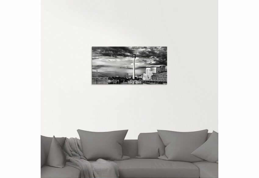 Artland Glasbild »Düsseldorf Collage Skyline 10«, Deutschland (1 Stück)-Bilder-Ideen für dein Zuhause von Home Trends