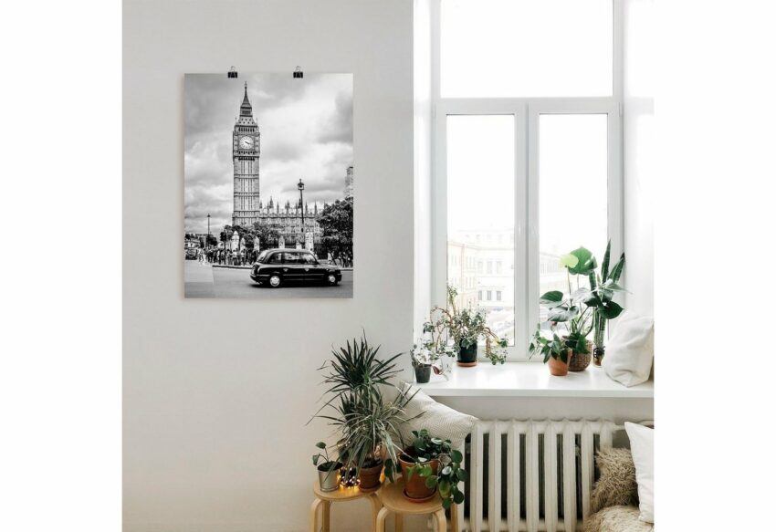 Artland Wandbild »London Taxi und Big Ben«, Gebäude (1 Stück), in vielen Größen & Produktarten - Alubild / Outdoorbild für den Außenbereich, Leinwandbild, Poster, Wandaufkleber / Wandtattoo auch für Badezimmer geeignet-Bilder-Ideen für dein Zuhause von Home Trends