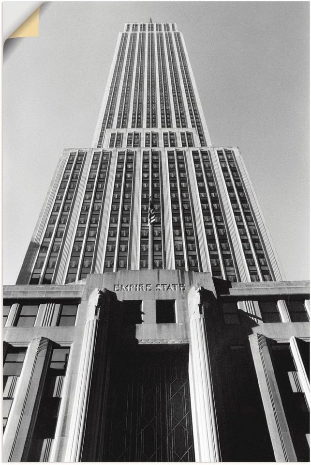 Artland Wandbild »Empire State Building I«, Gebäude (1 Stück), in vielen Größen & Produktarten - Alubild / Outdoorbild für den Außenbereich, Leinwandbild, Poster, Wandaufkleber / Wandtattoo auch für Badezimmer geeignet-Bilder-Ideen für dein Zuhause von Home Trends