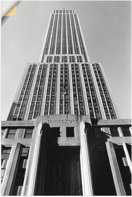Artland Wandbild »Empire State Building I«, Gebäude (1 Stück), in vielen Größen & Produktarten - Alubild / Outdoorbild für den Außenbereich, Leinwandbild, Poster, Wandaufkleber / Wandtattoo auch für Badezimmer geeignet-Bilder-Inspirationen