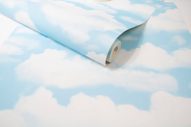 Vliestapete »Wolken«, (1 St), Mehrfarbig - 10m x 52cm-Tapeten-Inspirationen