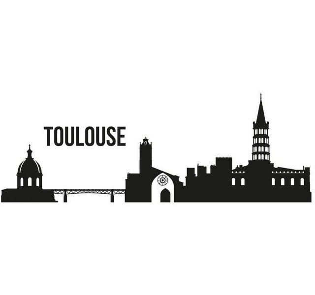 Wall-Art Wandtattoo »XXL Stadt Skyline Toulouse 120cm« (1 Stück)-Wandtattoos-Inspirationen