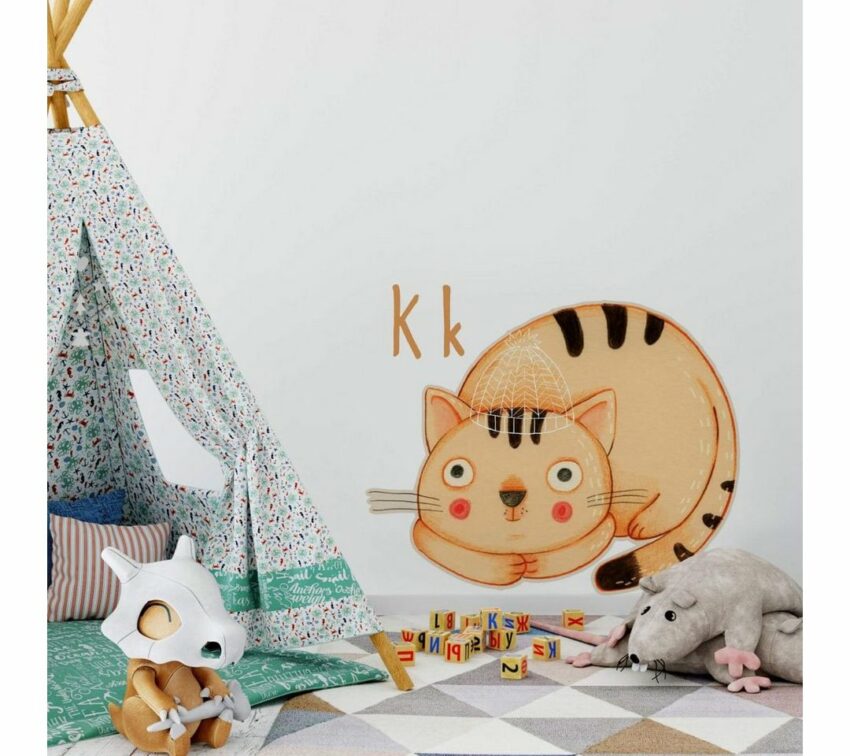 Wall-Art Wandtattoo »Katze Kater Buchstabe K« (1 Stück)-Wandtattoos-Ideen für dein Zuhause von Home Trends