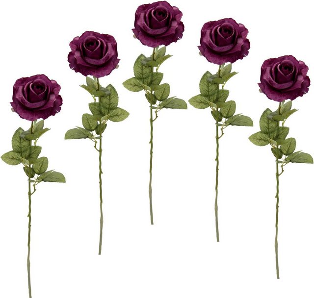 Kunstblume »Rose«, I.GE.A., Höhe 68 cm, 5er Set-Kunstpflanzen-Inspirationen