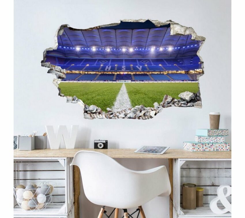 Wall-Art Wandtattoo »3D Fußball HSV Arena 03« (1 Stück)-Wandtattoos-Ideen für dein Zuhause von Home Trends