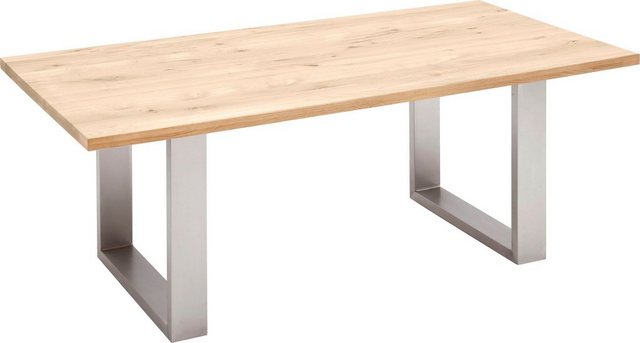 MCA furniture Esstisch »Greta«, Esstisch Massivholz mit Baumkante oder grader Kante-Tische-Inspirationen