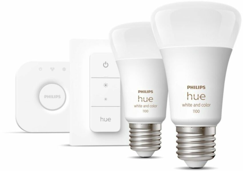 Philips Hue »Philips Hue White&Col. Amb. E27 2er Starter Set 2x806lm m DS« LED-Leuchtmittel, E27, Farbwechsler-Leuchtmittel-Ideen für dein Zuhause von Home Trends