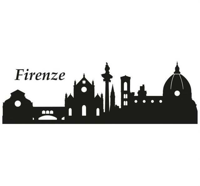 Wall-Art Wandtattoo »XXL Stadt Skyline Firenze 120cm« (1 Stück)-Wandtattoos-Inspirationen