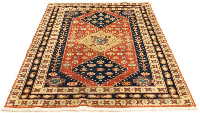 Wollteppich »Afshar Sirjan Teppich handgeknüpft rost«, morgenland, rechteckig, Höhe 8 mm, handgeknüpft-Teppiche-Inspirationen