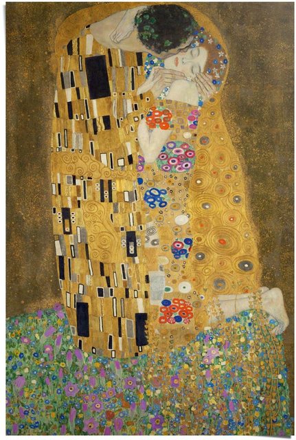 Reinders! Poster »Poster Der Kuss Gustav Klimt«, Kunst (1 Stück)-Bilder-Inspirationen