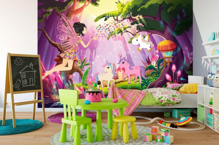 Consalnet Fototapete »Kinderzimmer Fee«, glatt, Motiv-Tapeten-Ideen für dein Zuhause von Home Trends