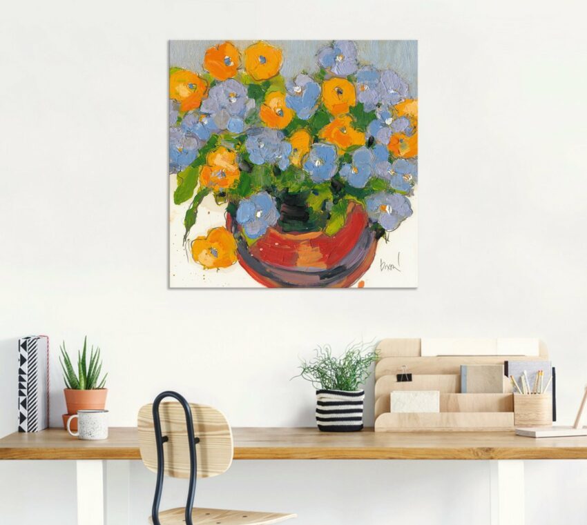 Artland Wandbild »Gepflanzte Blume I«, Blumen (1 Stück), in vielen Größen & Produktarten - Alubild / Outdoorbild für den Außenbereich, Leinwandbild, Poster, Wandaufkleber / Wandtattoo auch für Badezimmer geeignet-Bilder-Ideen für dein Zuhause von Home Trends