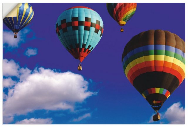 Artland Wandbild »Heißluftballons am Himmel«, Ballonfahren (1 Stück), in vielen Größen & Produktarten - Alubild / Outdoorbild für den Außenbereich, Leinwandbild, Poster, Wandaufkleber / Wandtattoo auch für Badezimmer geeignet-Bilder-Inspirationen