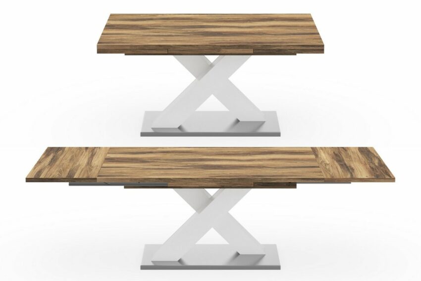 Mäusbacher Esstisch »Komfort C«, mit X-Gestell in weiß und mit Auszugsfunktion, Breite 160-260 cm-Tische-Ideen für dein Zuhause von Home Trends