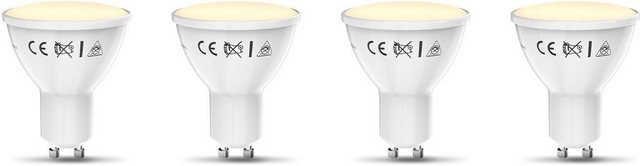 B.K.Licht LED-Leuchtmittel, GU10, 4 Stück, Warmweiß, Smart Home LED-Lampe RGB WiFi App-Steuerung dimmbar Glühbirne 5,5W 350 Lumen-Leuchtmittel-Inspirationen