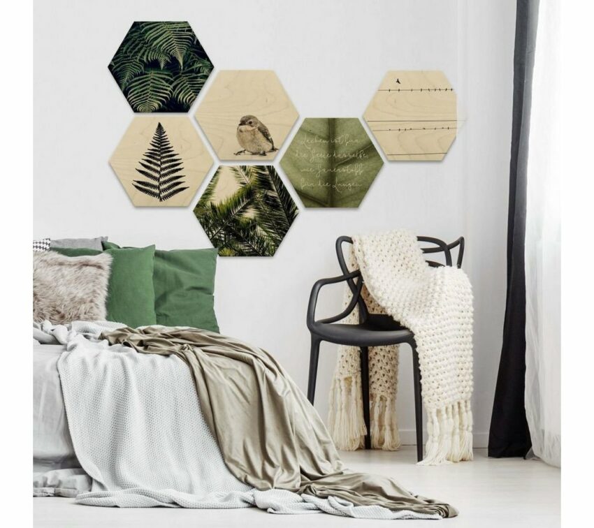 Wall-Art Mehrteilige Bilder »Natürliche Vielfalt Collage«, (Set, 6 Stück)-Bilder-Ideen für dein Zuhause von Home Trends