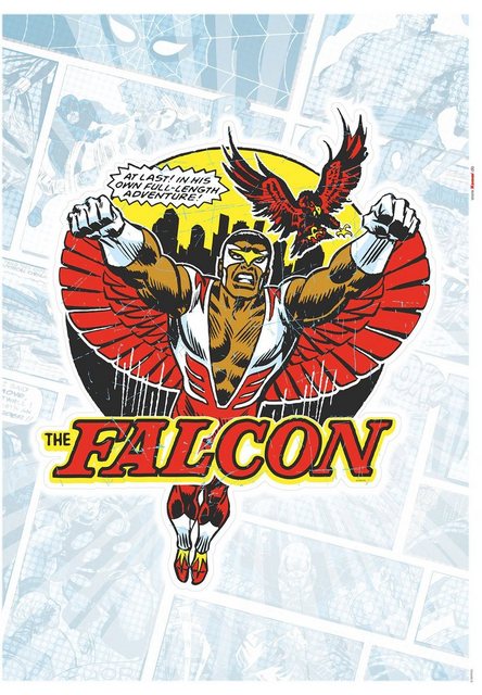 Komar Wandtattoo »Falcon Comic Classic« (1 Stück), 50 x 70 cm-Wandtattoos-Inspirationen