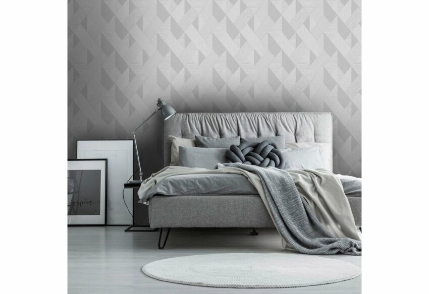 WOW Vliestapete »Scandi Ljnen Silber Grau«, FSC® zertifiziert, mit lebhaftem Druck, 10 Meter Länge-Tapeten-Ideen für dein Zuhause von Home Trends