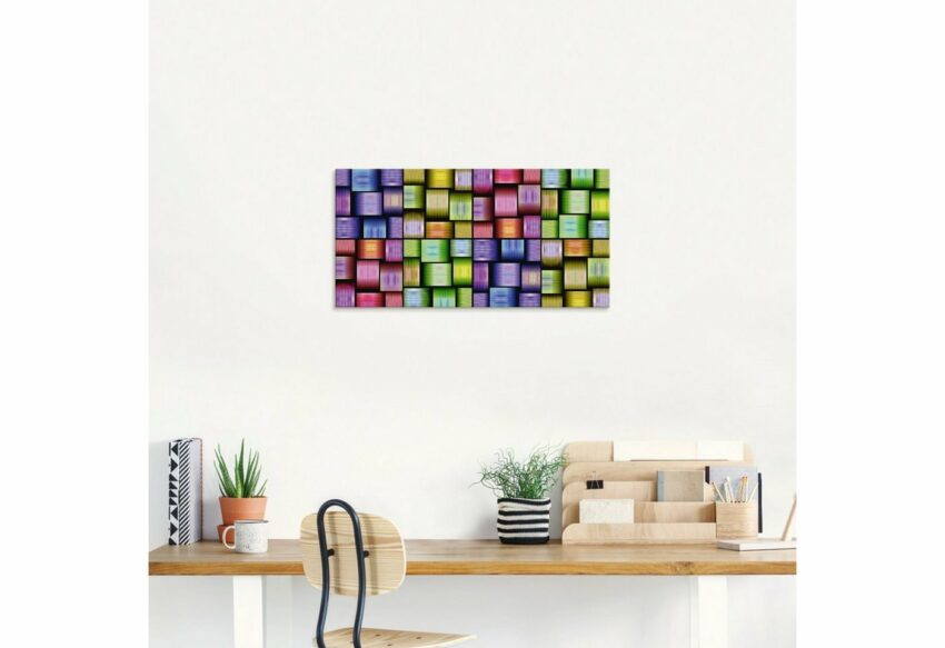 Artland Glasbild »Bunte Muster«, Muster (1 Stück)-Bilder-Ideen für dein Zuhause von Home Trends