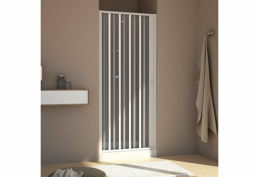 Forte Dusch-Falttür, 140x188 cm, Kunststoff, B x H: 100-140 x 188 cm-Türen-Ideen für dein Zuhause von Home Trends