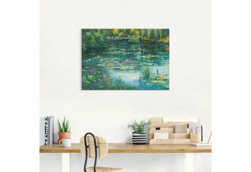Artland Wandbild »Teichlandschaft I«, Gewässer (1 Stück), in vielen Größen & Produktarten - Alubild / Outdoorbild für den Außenbereich, Leinwandbild, Poster, Wandaufkleber / Wandtattoo auch für Badezimmer geeignet-Bilder-Ideen für dein Zuhause von Home Trends