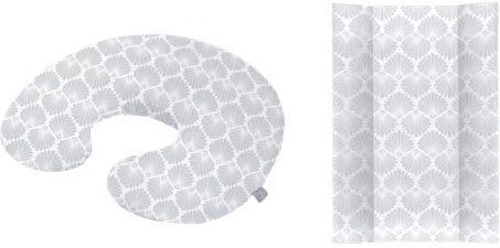 Rotho Babydesign Wickelauflage »Seashell Shape« (Set, 2-tlg), in Keilform, inklusive Stillkissen Mini, Made in Europe-Wickelauflagen-Inspirationen