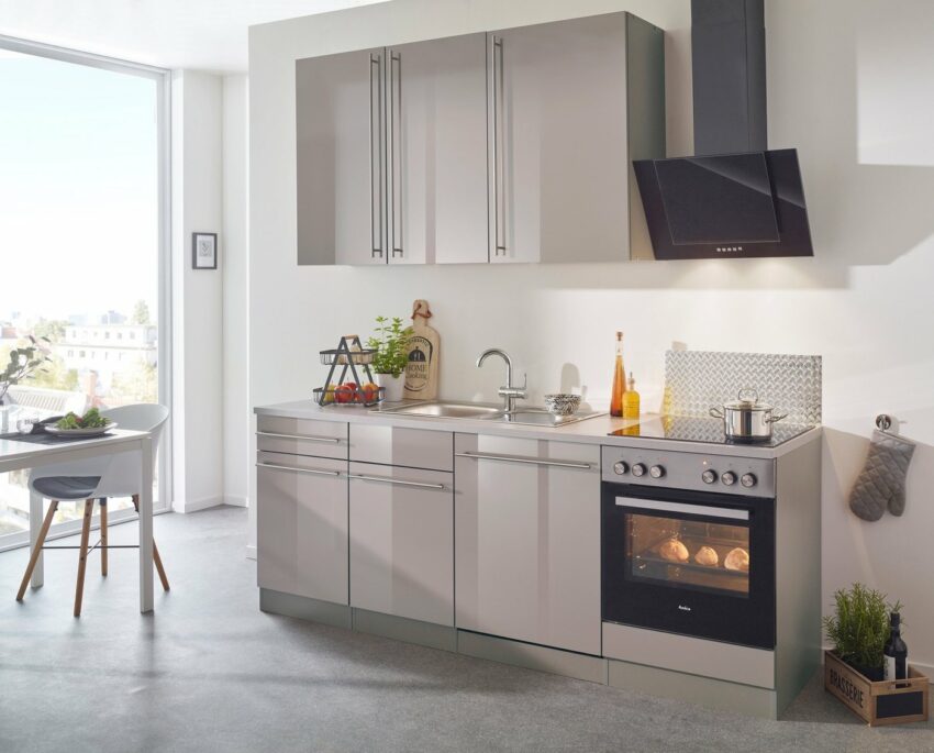 wiho Küchen Küchenzeile »Chicago«, mit E-Geräten, Breite 220 cm-Küchenzeilen-Ideen für dein Zuhause von Home Trends
