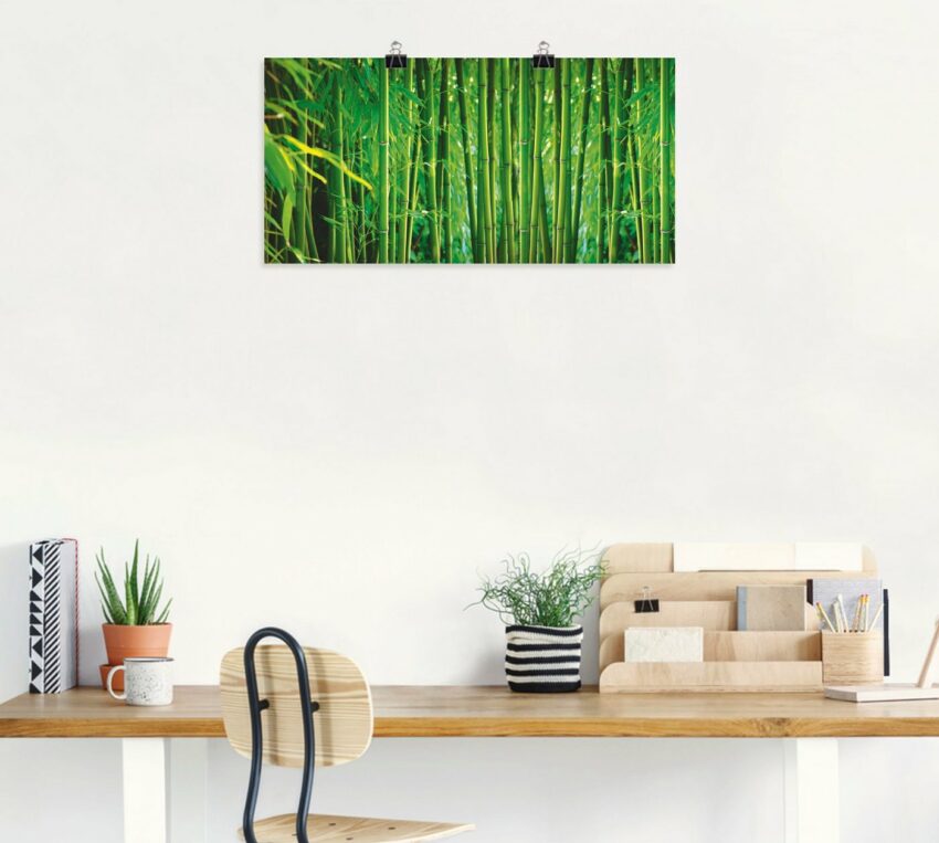 Artland Wandbild »Bambus II«, Gräser (1 Stück), in vielen Größen & Produktarten -Leinwandbild, Poster, Wandaufkleber / Wandtattoo auch für Badezimmer geeignet-Bilder-Ideen für dein Zuhause von Home Trends