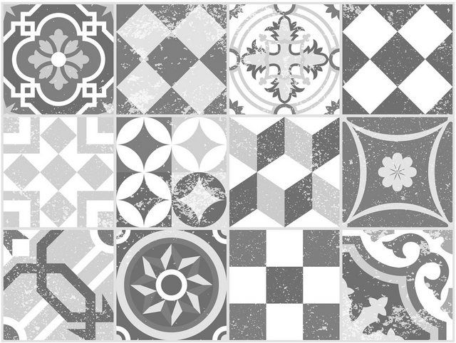 Platzset, »Mosaik, grau«, Contento, (Set, 4-St), für innen und außen geeignet, wasserabweisend-Tischsets-Inspirationen