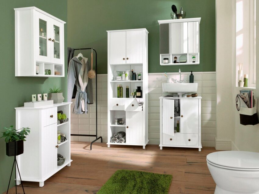Home affaire Hochschrank »Vili« Breite 60 cm, 2 Schubkästen, 3 Türen-Schränke-Ideen für dein Zuhause von Home Trends