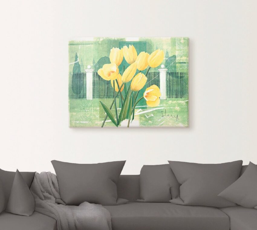 Artland Wandbild »Tulpen im Schlosspark«, Blumen (1 Stück), in vielen Größen & Produktarten -Leinwandbild, Poster, Wandaufkleber / Wandtattoo auch für Badezimmer geeignet-Bilder-Ideen für dein Zuhause von Home Trends