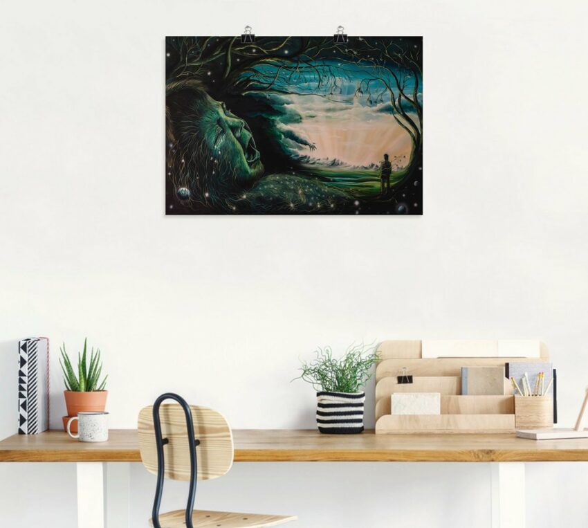 Artland Wandbild »Ohne Worte«, Dark Fantasy (1 Stück), in vielen Größen & Produktarten - Alubild / Outdoorbild für den Außenbereich, Leinwandbild, Poster, Wandaufkleber / Wandtattoo auch für Badezimmer geeignet-Bilder-Ideen für dein Zuhause von Home Trends