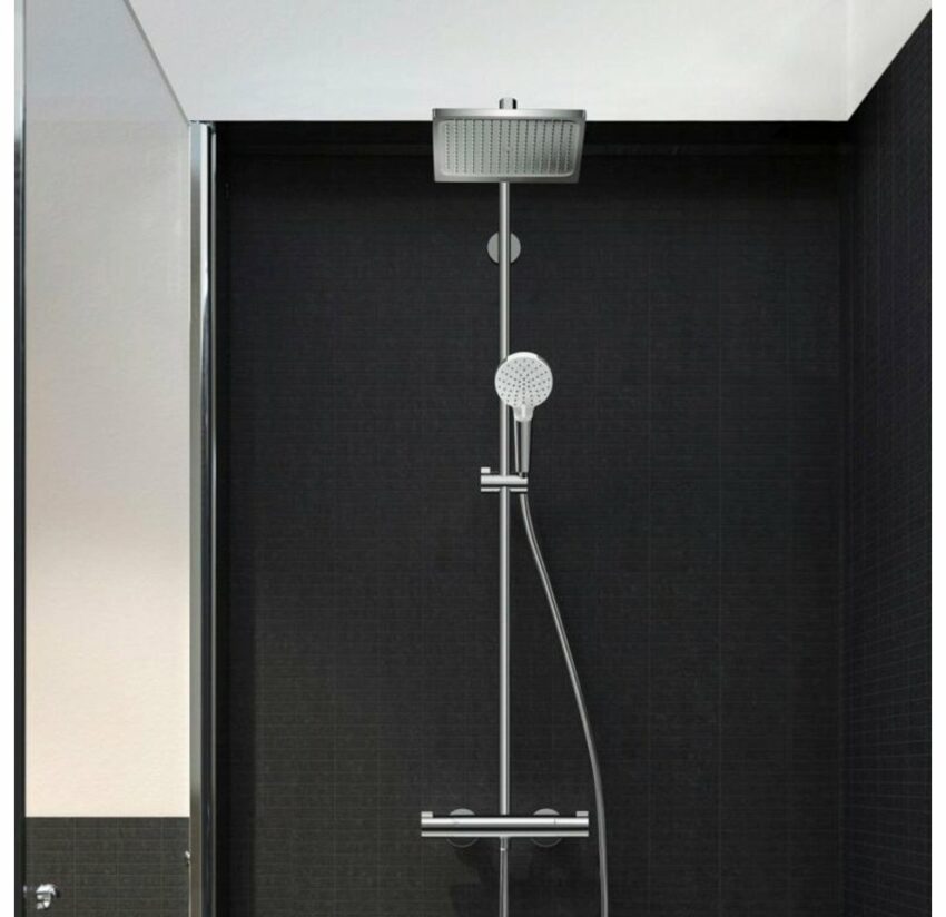 hansgrohe Duschsystem »Crometta E«, Höhe 120,1 cm, 1 Strahlart(en), Set, EcoSmart, chrom-Duschsysteme-Ideen für dein Zuhause von Home Trends