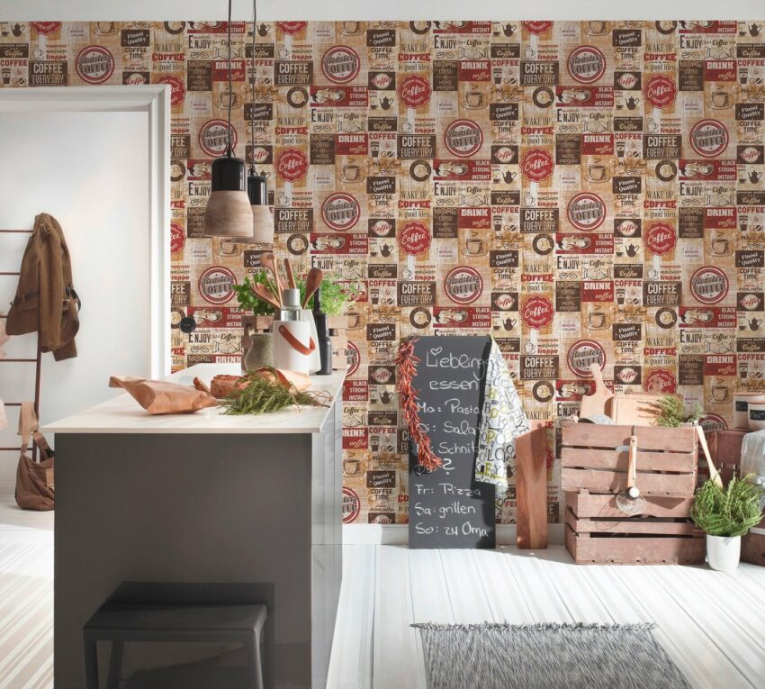 A.S. Création Papiertapete »Il Decoro Kaffee«, geprägt, gemustert-Tapeten-Ideen für dein Zuhause von Home Trends