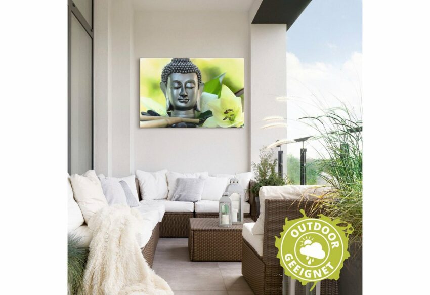 Artland Wandbild »Entspannung und Ruhe mit Buddha«, Buddhismus (1 Stück), in vielen Größen & Produktarten - Alubild / Outdoorbild für den Außenbereich, Leinwandbild, Poster, Wandaufkleber / Wandtattoo auch für Badezimmer geeignet-Bilder-Ideen für dein Zuhause von Home Trends