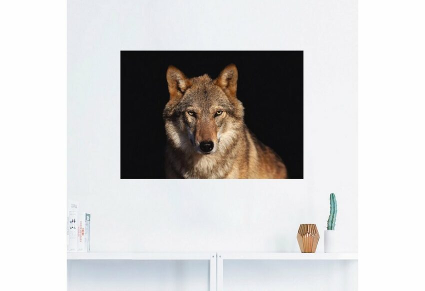 Artland Wandbild »Wolf«, Wildtiere (1 Stück), in vielen Größen & Produktarten - Alubild / Outdoorbild für den Außenbereich, Leinwandbild, Poster, Wandaufkleber / Wandtattoo auch für Badezimmer geeignet-Bilder-Ideen für dein Zuhause von Home Trends