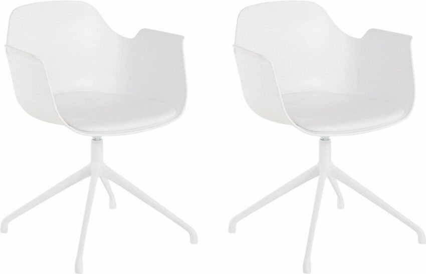 INOSIGN Drehstuhl »Banu« (Set, 2 Stück), mit einer pflegeleichten Sitzschale und einem Kunstleder Sitzkissen, Sitzhöhe 43 cm-Stühle-Ideen für dein Zuhause von Home Trends